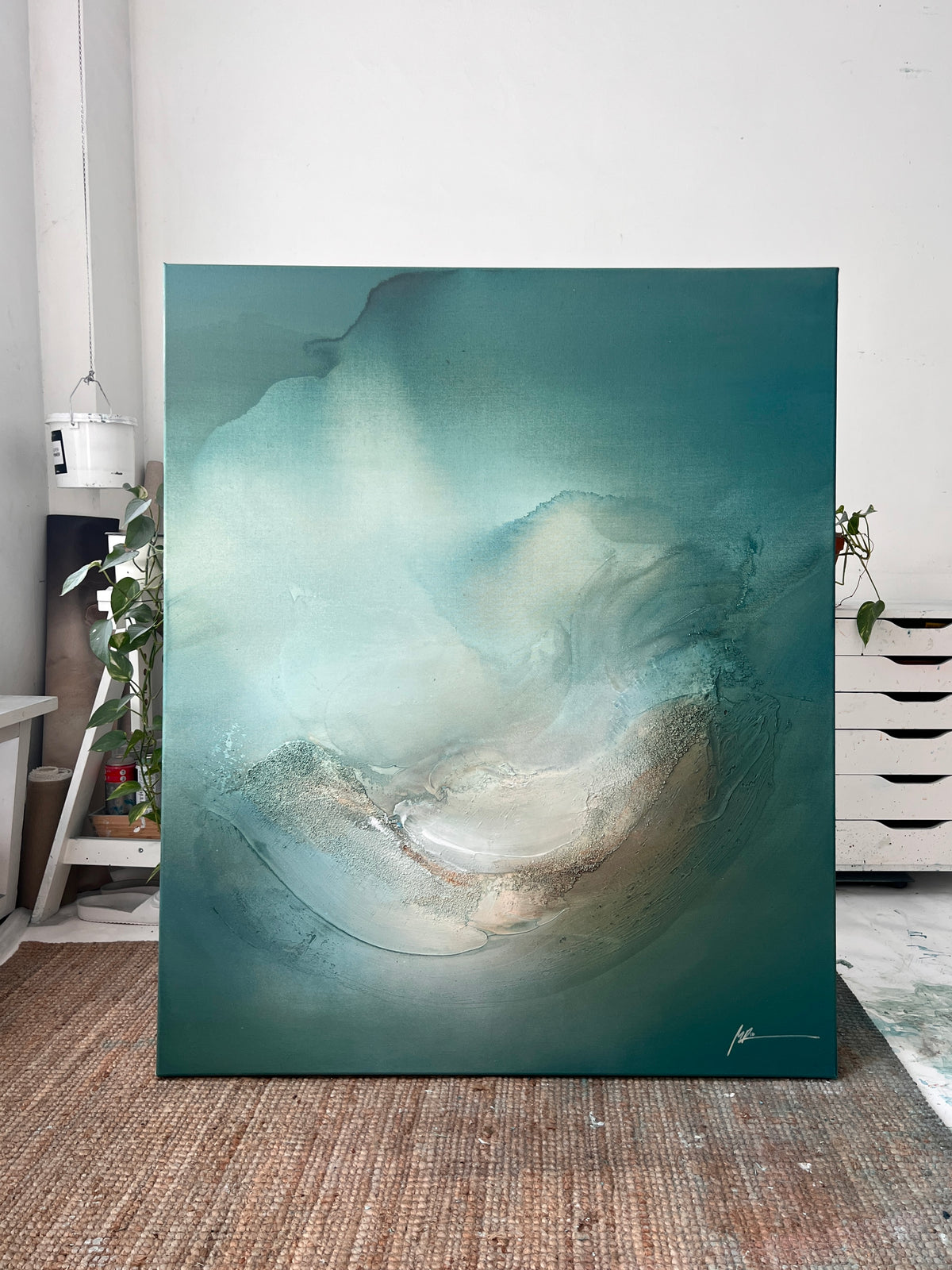 'Floating Through Time' / 120x100cm