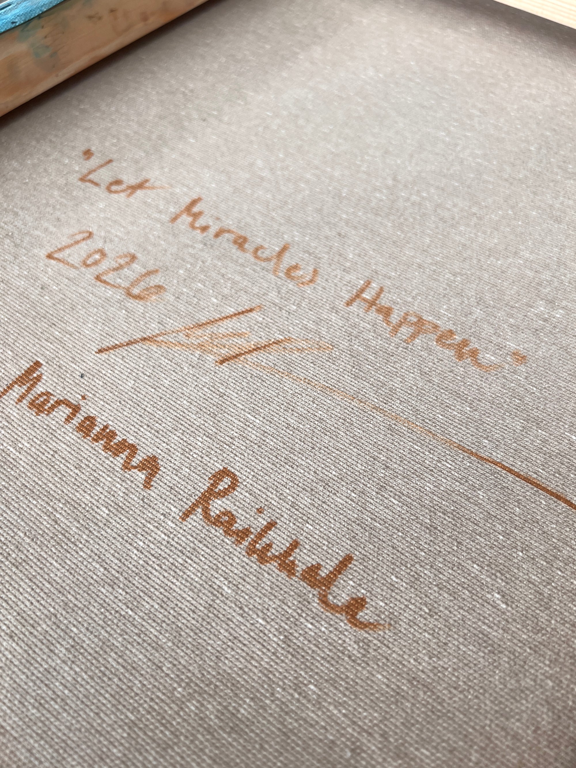 'Let Miracles Happen' // 80x60cm