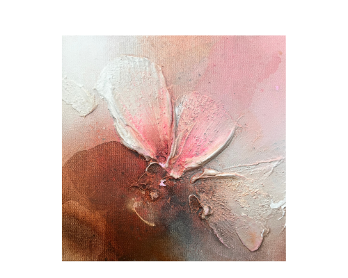 'Anything But a Wallflower' // 20x20cm