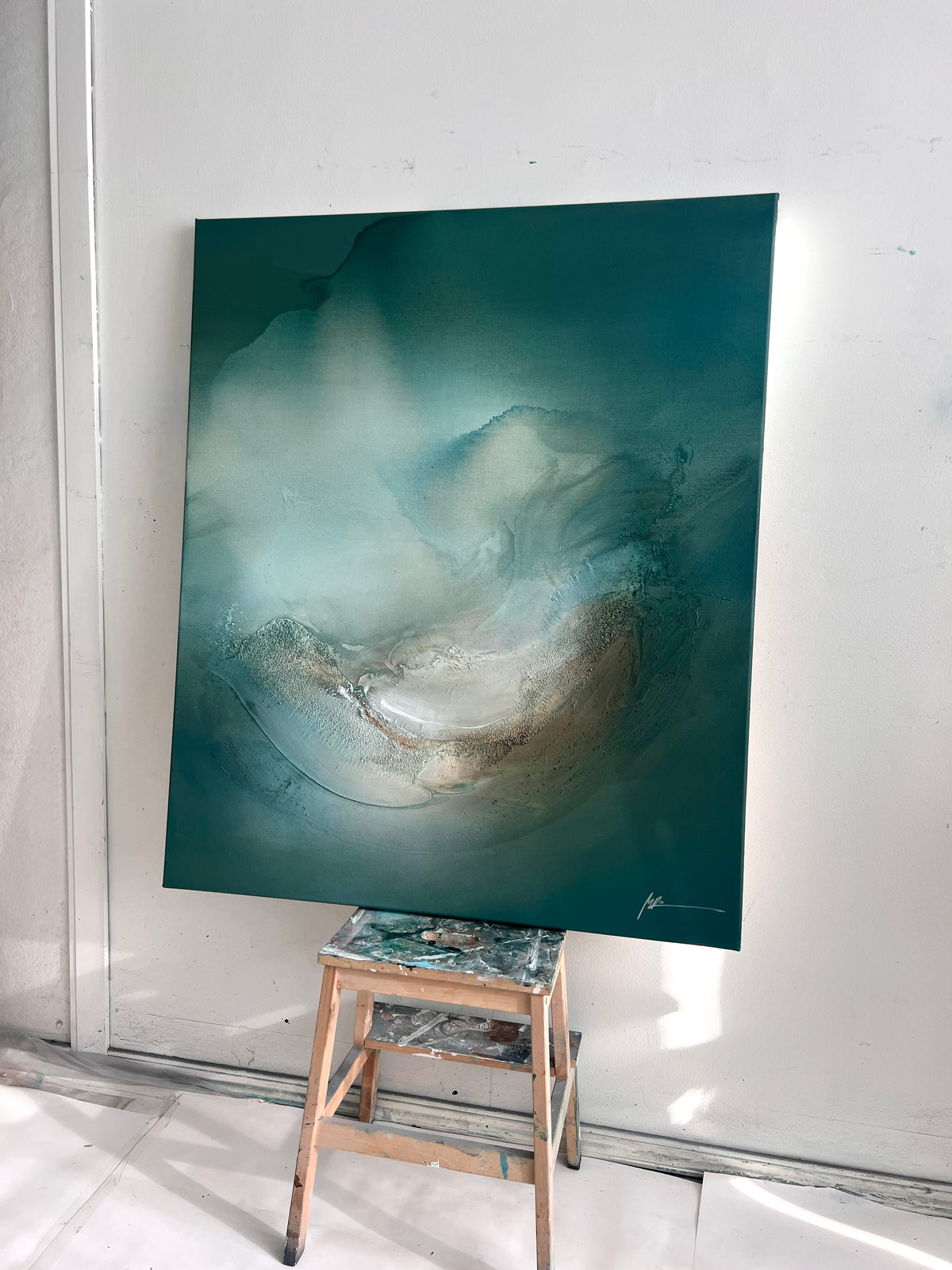 'Floating Through Time' / 120x100cm