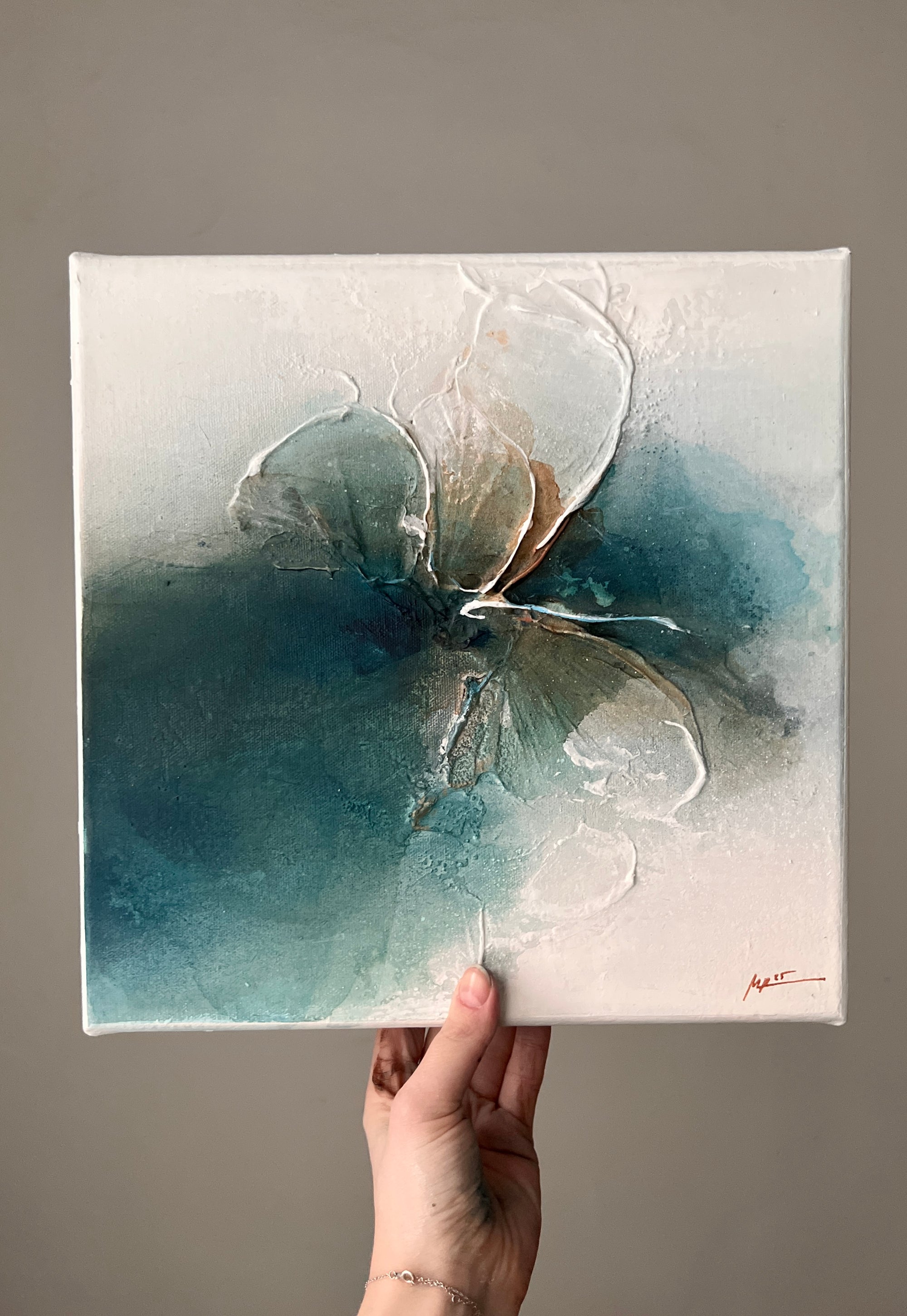 'Sending Love to the Younger Me' // 30x30cm