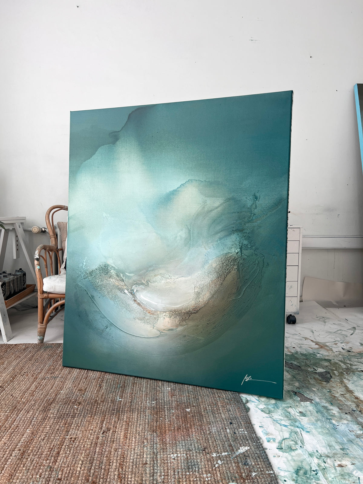 'Floating Through Time' / 120x100cm