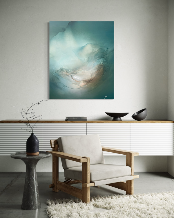 'Floating Through Time' / 120x100cm